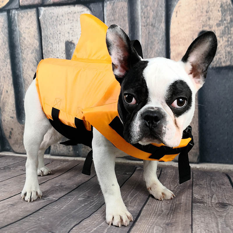 Shark Dog Life Jacket — Safety Swim Vest for Small & Medium Dogs