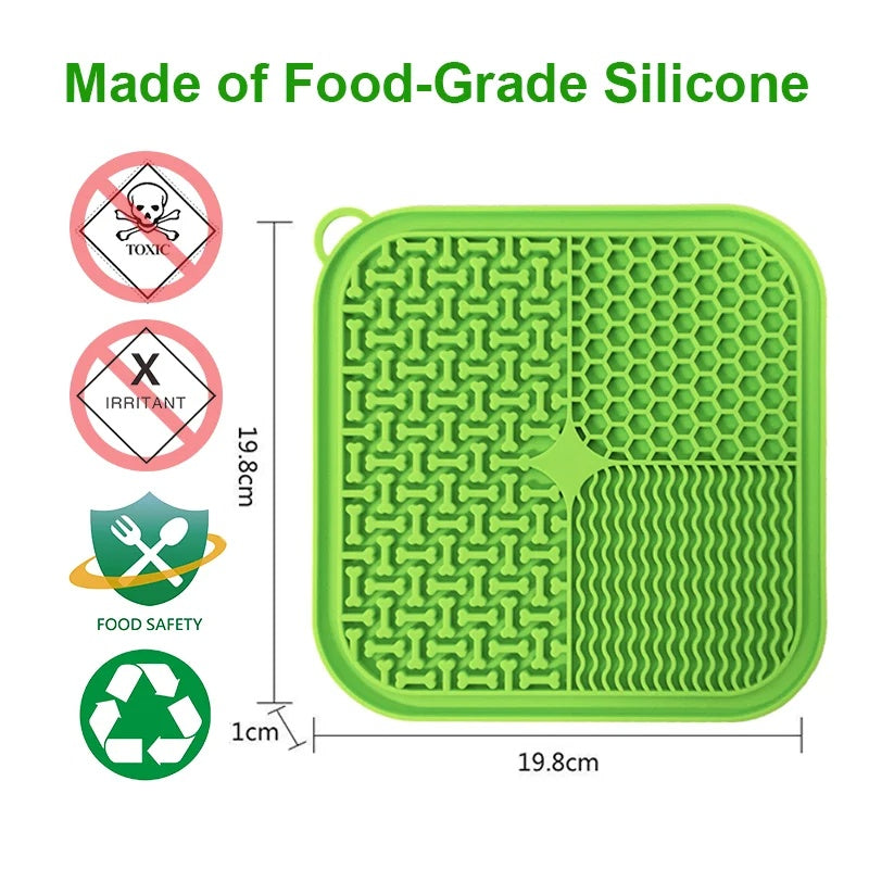 TailComfort Dog Lick Mat — Slow Feeder & Anxiety Relief with Suction Cups
