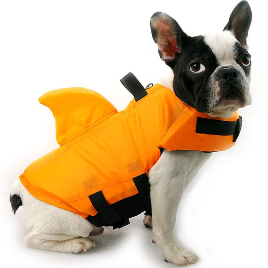 Shark Dog Life Jacket — Safety Swim Vest for Small & Medium Dogs