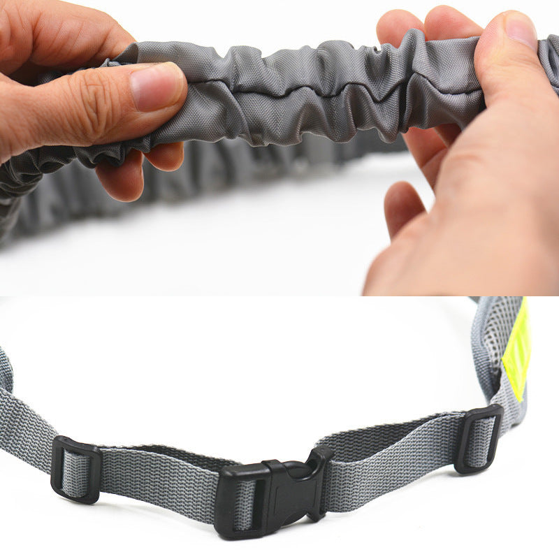TailComfort Hands-Free Dog Leash — Bungee Running Waist Belt with Reflective Strip