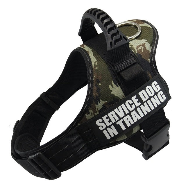 No-Pull Dog Harness with Custom Name Patch — Reflective & Breathable