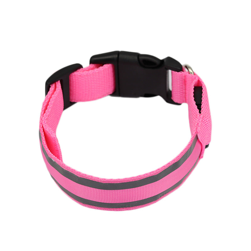 TailComfort LED Dog Collar — Glow in the Dark Safety Collar for Night Walks