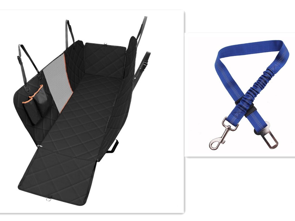 Dog Car Seat Cover & Hammock - Waterproof Back Seat Protector