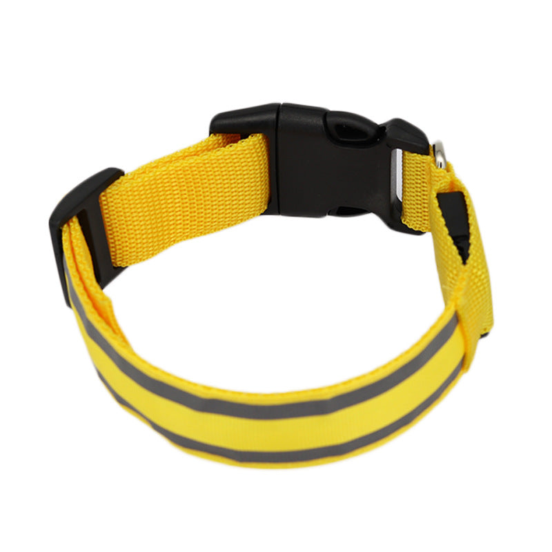 TailComfort LED Dog Collar — Glow in the Dark Safety Collar for Night Walks