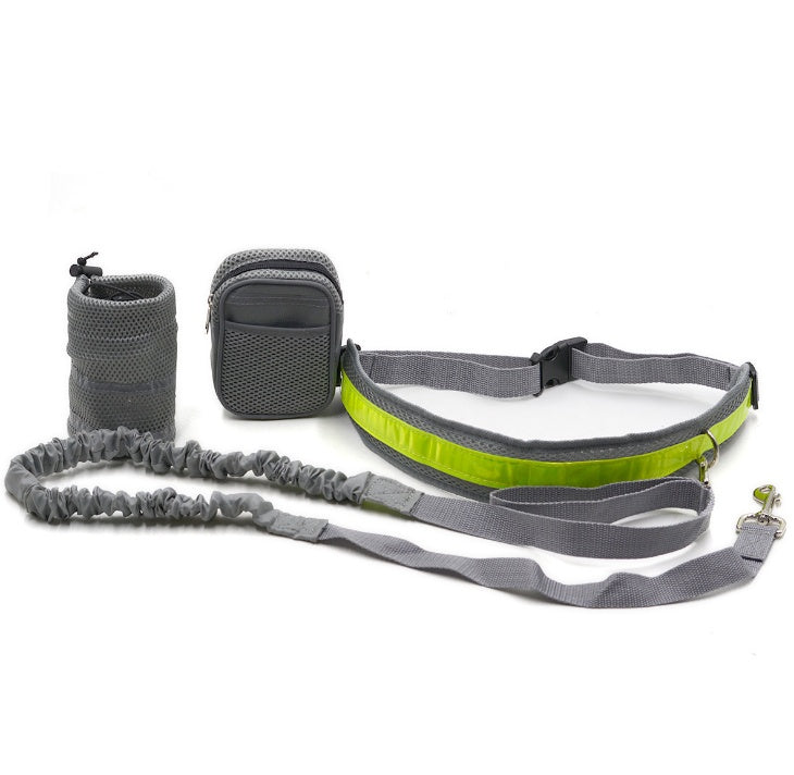 TailComfort Hands-Free Dog Leash — Bungee Running Waist Belt with Reflective Strip