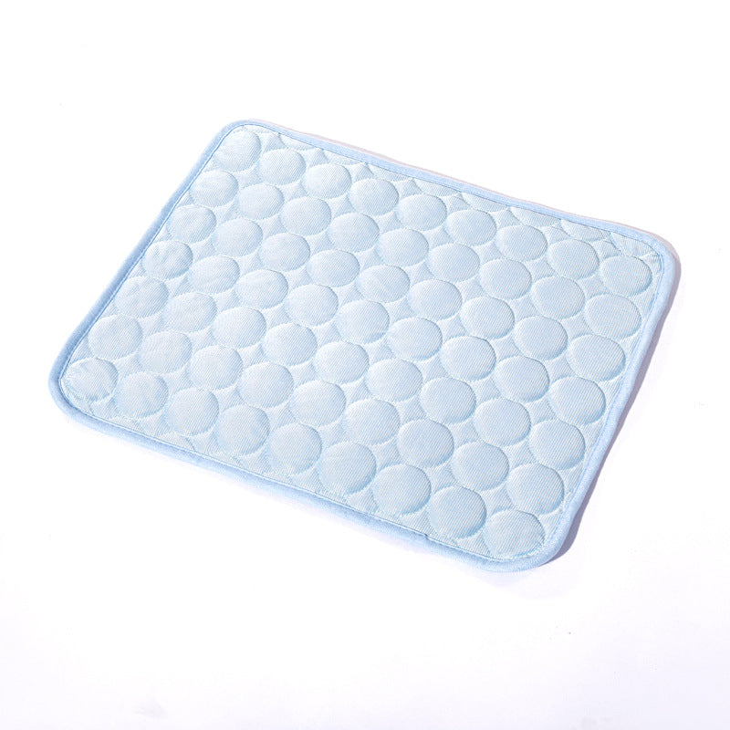 Pet cooling mat folded compact and easy to store