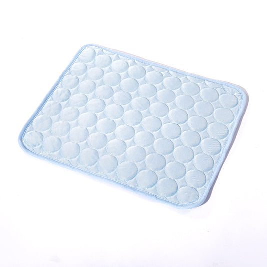 Pet cooling mat folded compact and easy to store