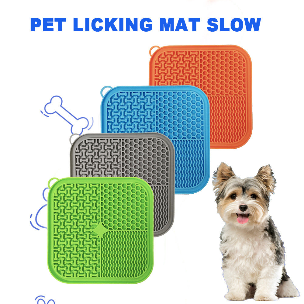 TailComfort Dog Lick Mat — Slow Feeder & Anxiety Relief with Suction Cups