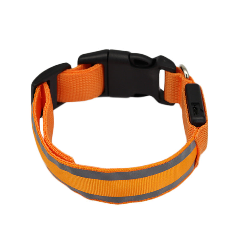 TailComfort LED Dog Collar — Glow in the Dark Safety Collar for Night Walks