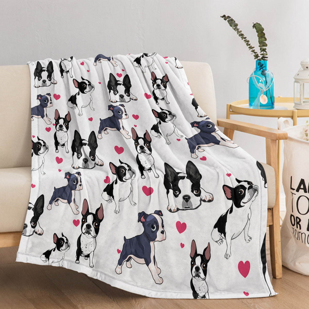 Adorable Dog Print Fleece Blanket — Soft, Cozy & Lightweight for Pets & Owners