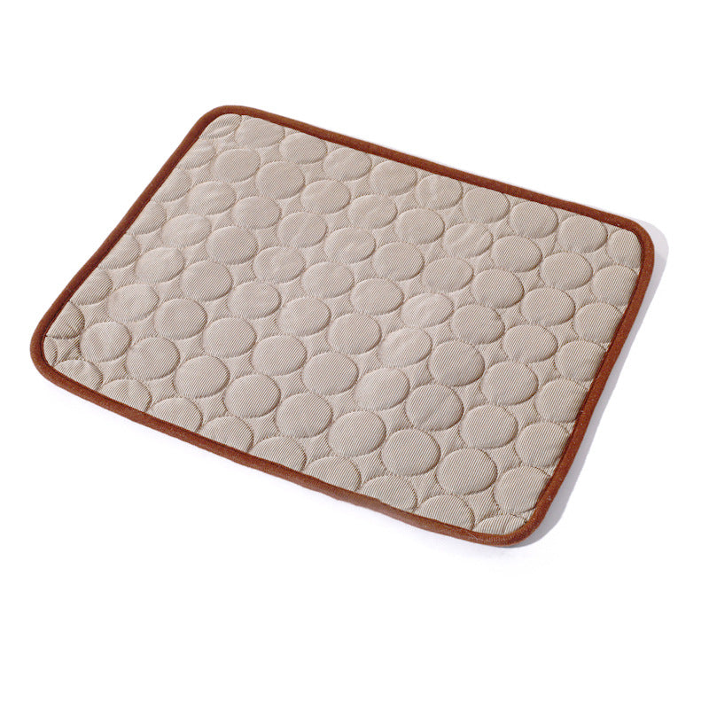 Dog cooling mat size comparison chart - S M L XL XXL sizes