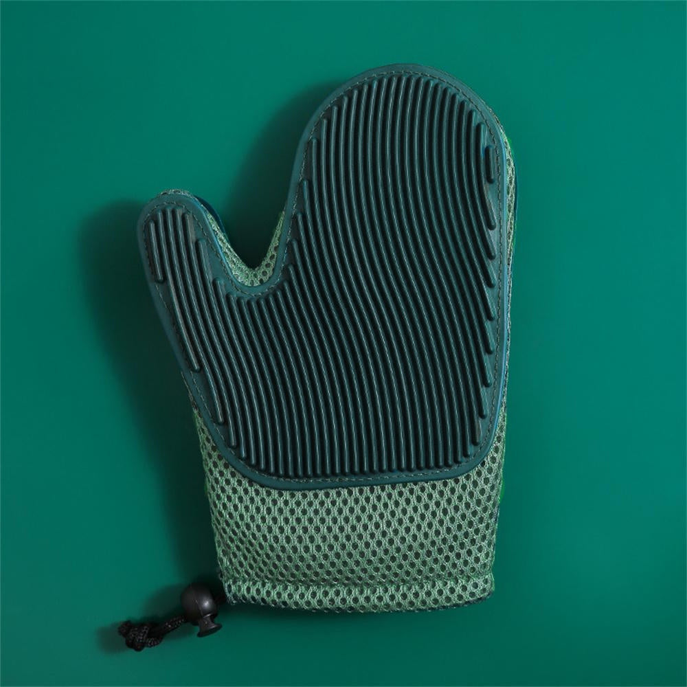 TailComfort Pet Grooming Glove — Silicone Deshedding Brush for Dogs & Cats