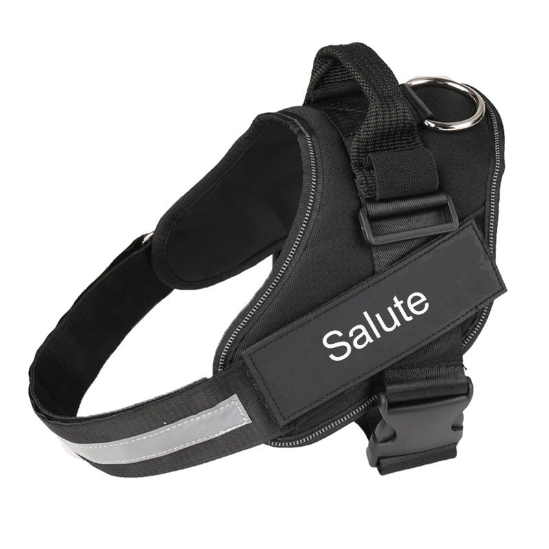 No-Pull Dog Harness with Custom Name Patch — Reflective & Breathable