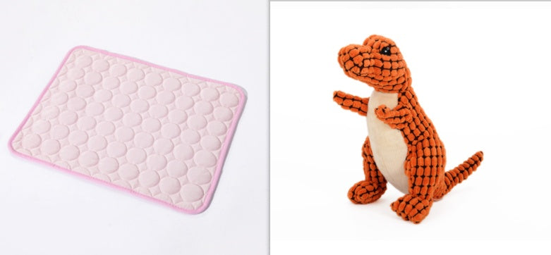 Dog cooling mat material close-up - breathable soft fabric