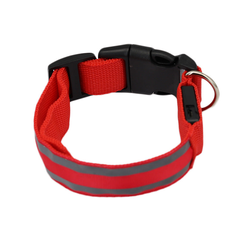 TailComfort LED Dog Collar — Glow in the Dark Safety Collar for Night Walks