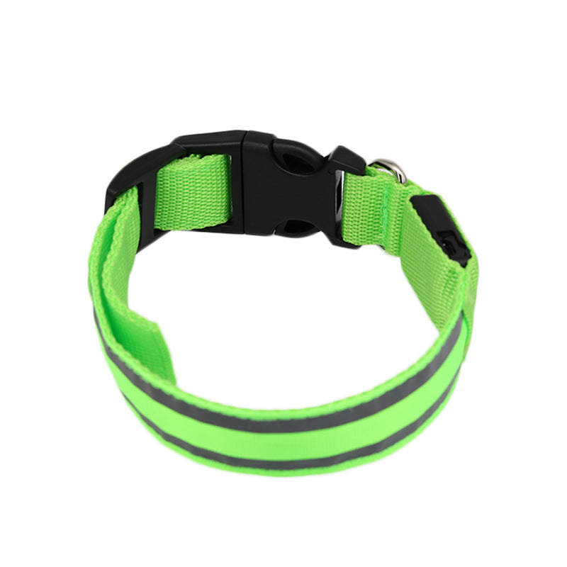 TailComfort LED Dog Collar — Glow in the Dark Safety Collar for Night Walks